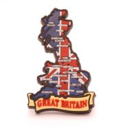 Map of Great Britain fridge magnet