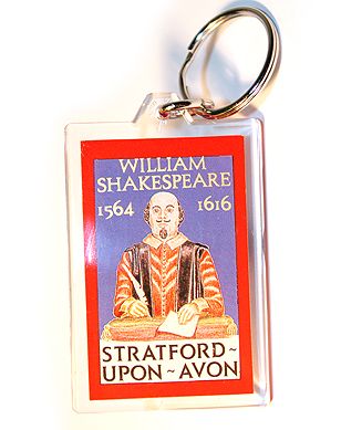 William Shakespeare keyring